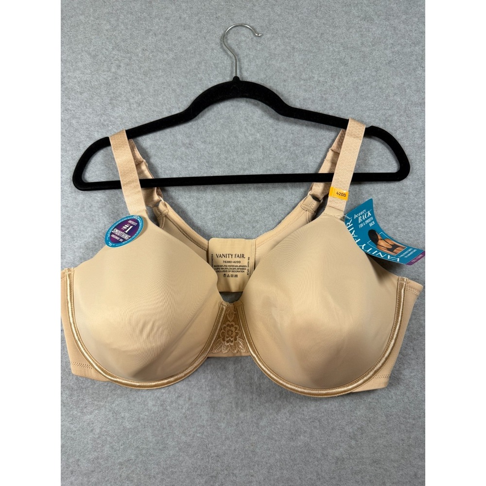 Vanity Fair Nude 76380 BEAUTY BACK  full figure SMOOTHING UW Bra 42DD SKU 223‎